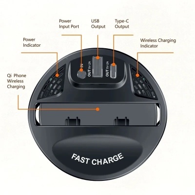 Carregador Universal Sem Fio 15W Carregamento Rápido Novidade Carregador Universal Sem Fio 15W Carregamento Rápido Novidade