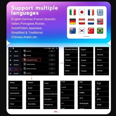 Radio Fiat Panda 2003-2012 Multimédia para   7 "Android 14  Carplay QLED Navegação