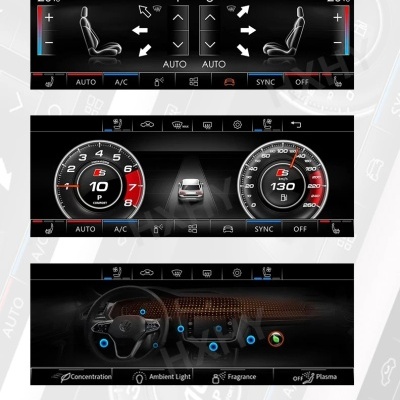 Painel A.C VW Golf 7, Tiguan L, Passat B8, Magotan, Sagitar, Jetta, Novidade Modelo 2024