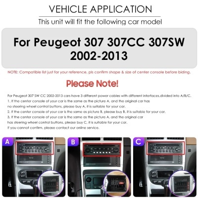 Radio Peugeot 307, 10.33 ", 9", 2Din, , 307CC, 307SW, 2002-2013, GPS Navi, Carplay, Auto, 4G, RDS, BT Radio Peugeot 307, 10.33 ", 9", 2Din, , 307CC, 307SW, 2002-2013, GPS Navi, Carplay, Auto, 4G, RDS, BT