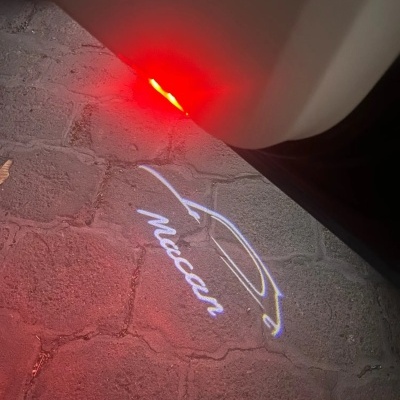Iluminação Porta  Boas Vindas Portas Porsche Macan 95B, 2014, 2015, 2016, 2017, 2018, 2019, 2020, 2pcs