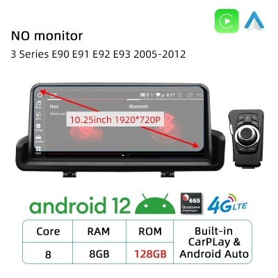 Radio BMW Série 3 E90 E91 E92 E93 2005-2012 Navegação GPS Sem Fio Carplay RDS WIFI 4G QLED Radio BMW Série 3 E90 E91 E92 E93 2005-2012 Navegação GPS Sem Fio Carplay RDS WIFI 4G QLED