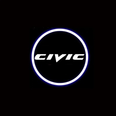 Iluminação Porta  Boas Vindas Portas  Honda Civic 4 Door Sedan 2006-2011, 2Pcs