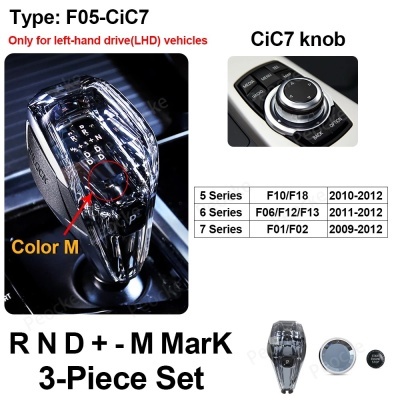 Conjunto de 4 peças de cristal Botão de mudança de marcha Botão de volume para BMW X5 G05 X6 G06 G07 X5 E70 E71 X3 G01 G08 G14 G15 G20 G22 G30 6GT G32 X5 F15 F16 F10 F18 F30 F20