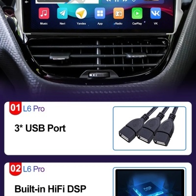 Radio Peugeot 2008 208, de 2012-2018