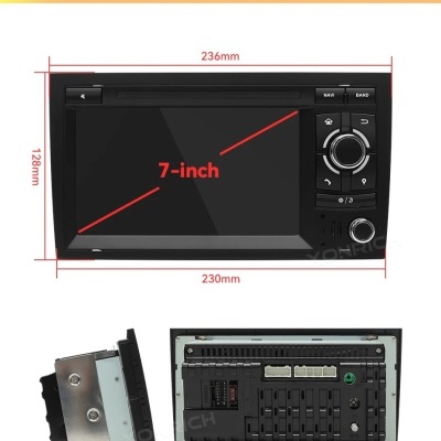 Radio Audi A4 B8 B6 B7 S4 B7 B6 RS4 B7 SEAT Exeo 7   Android 12 Carplay Sem Fio 8G 128G   Ultimo Modelo.