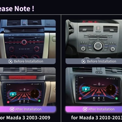 Radio Mazda 3 2004-2013  Ecra QLED Ultimo Modelo