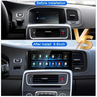 Radio Volvo S60 V60 2011-2017 Navegação GPS Sem Fio Carplay RDS WIFI 4G QLED Topo de Gama