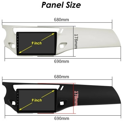 Radio Citroen C3, DS3, 2010-2016, 7862, 9" Novo Modelo 2024