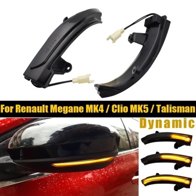 Pisca Dinâmico  intermitente sequencial Renault Megane, MK4 IV, Talismã, 2016-2019, Clio V, MK5, 2020, 2021