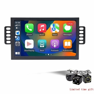 Radio Peugeot 407 cc 407sw 2004-2011 Multimídia Navegação GPS Sem Fio Carplay RDS WIFI 4G QLED