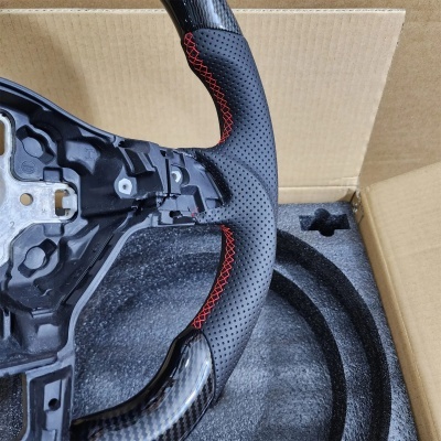 Volante Golf 6 GTI GTD R 2009-2013 Polo GTI Tiguan Passat R-Line Fibra de CarbonoPor Hidro-Mergulho Volkswagen