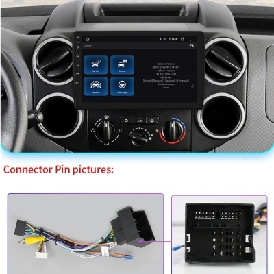 Radio Citroen Berlingo,, GPS Carplay, Auto 4G RDS, 2Din, B9, Peugeot Partner 2008-2019