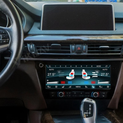 Painel de Controle AC BMW X5 F15 X6 F16 2014-2019 Digital Climate Control Board LCD Touch Screen Display Plug and Play