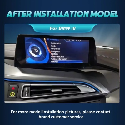 Radio BMW i8 I12 2014-2021 Navegação GPS Sem Fio Carplay RDS WIFI 4G QLED