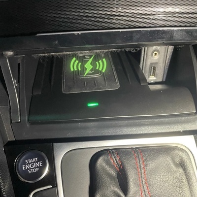 Carregador Telemovel Para Consola Central Sem Fio para Volkswagen golf 7, mk7, 2015, 2018