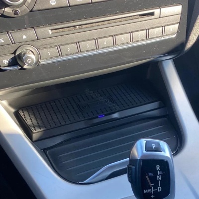 Carregador Telemovel Para Consola Central Sem Fio para BMW X3, X4, F25, F26, 2011-2017, 15W