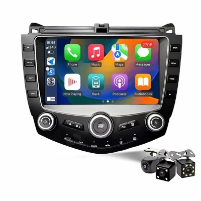 Radio  Honda Accord 7 2003-2007 Multimídia Navegação GPS Sem Fio Carplay RDS WIFI 4G QLED