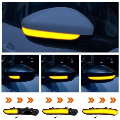 LED Dinâmico   Espelho Retrovisor Sequencial Peugeot 208 2008 12 '-22 Citroen C3 MK3 C4 Cactus Opel Corsa F
