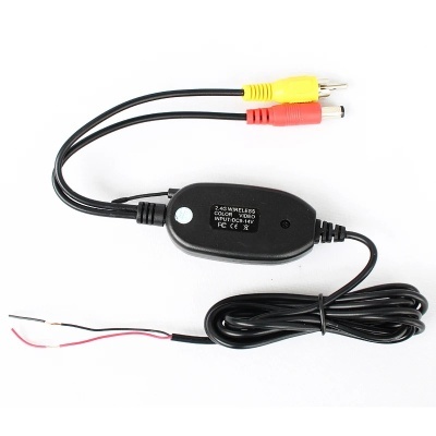 Transmissor 2.4ghz sem fio da câmera de vídeo transmissor e receptor para câmera de visão traseira do carro e dvd player do carro monitor estacionamento
