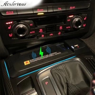 Carregador Telemovel Para Consola Central Sem Fio para AUDI q5 sq5 a5 s5 rs5 a4 b8 a4 allroad