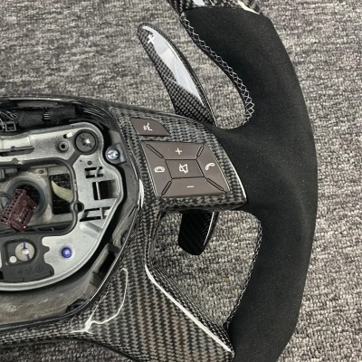 Volante  Mercedes classe G, G65, G63, AMG W463, ML63, GL550, GL63, W166 Em  Fibra  Carbono