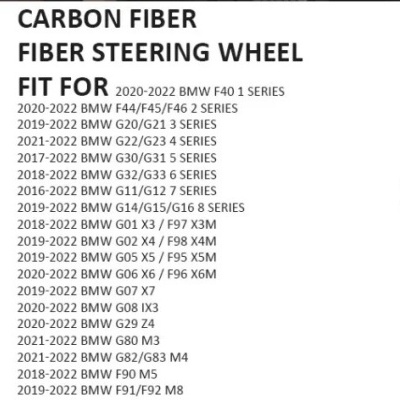 Volante BMW M3 G80 M4 G82 M5 F90 M8 X3M X4M X5M X6M F97 F95 F96 G20 G30 G22 G01 G02 G05 G06