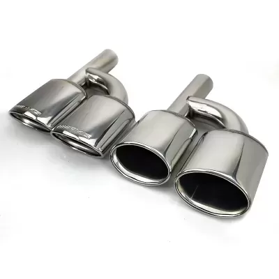 Ponteiras de Escape Dupla para Mercedes Benz W204C-class saídas, amg, 1 par aço inoxidável