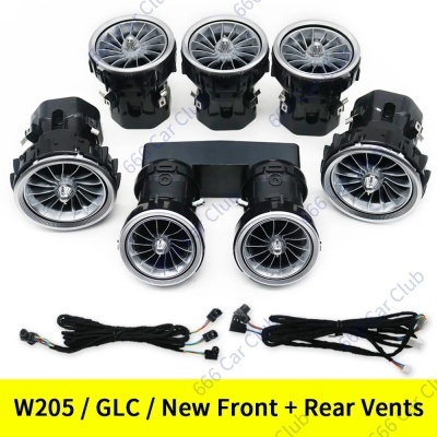 Grelhas Ventilação RGB Mercedes W205, W213, W222, W117, W176, X156, W206, W167 Cob Controlo Por APP Andoid ou IOS NOVIDADE!!