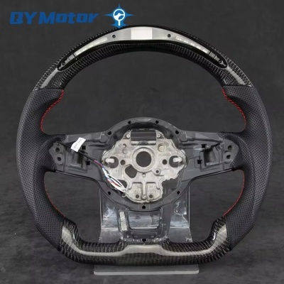 Volante VW Golf 7  GTI  MK7 2015-2017 Com Display Fibra de Carbono