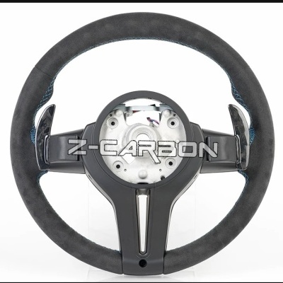 Volante  BMW f20 f22 f30 f35 f32 f01 f02 f10 f18 m2 m3 m4 m5 Fibra de Carbono Com Mostrador modelo atualização 2024