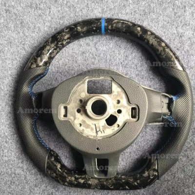 Volante VW Golf 6, Mk6, VW Polo MK5, 2010, 2011, 2012, 2013 de Fibra de Carbono Personalizado Modelo  Textura para Volkswagen, VW Golf 6, Mk6, VW Polo MK5, 2010, 2011, 2012, 2013