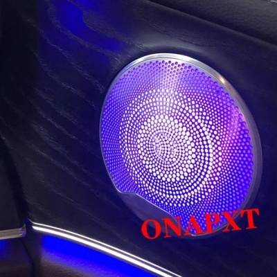 Tampa Decorativa  Coluna Altifalante Mercedes  Benz C, W205, GLC, X253, E, W213, Coupe, W238, MB luz ambiente Metal RGB Qualidade!