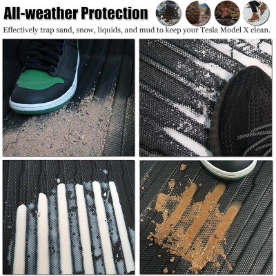 Tapetes impermeáveis Tesla Model X, 5, 6, 7 lugares, 2024, 2023-2016