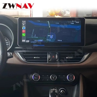 Radio Alfa Romeo Giulia Stelvio 2016-2021 Navegação GPS Sem Fio Carplay RDS WIFI 4G QLED