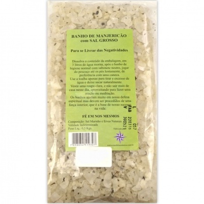 Banho de Manjericão com Sal Grosso