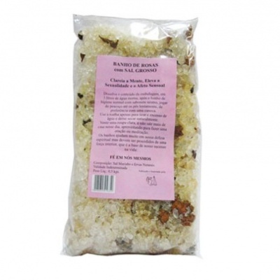 Banho de Rosas com Sal Grosso