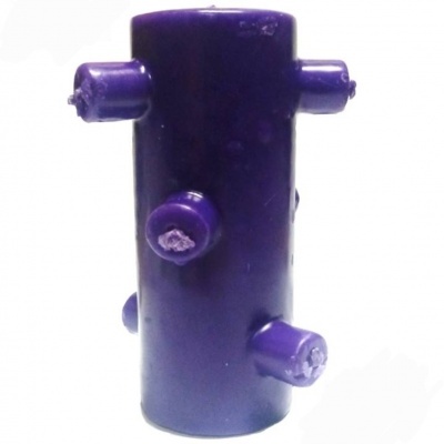 VELÃO 7 MECHAS ROXO - LIMPEZA ASTRAL E PROTEÇÃO