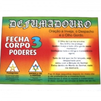 DEFUMADOURO FECHA CORPO 3 PODERES