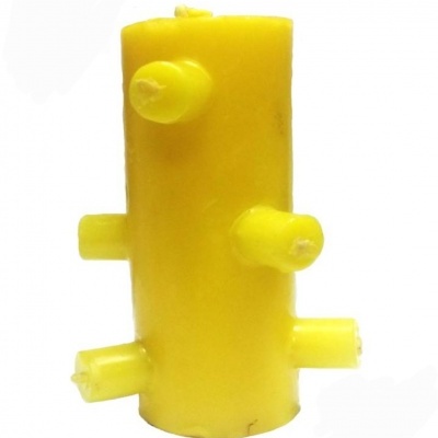 VELÃO 7 MECHAS AMARELO- CONTRA INVEJA