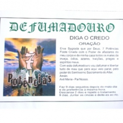 DEFUMADOURO 7 POTÊNCIAS