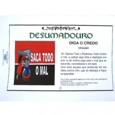 DEFUMADOURO SACA TODO O MAL