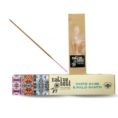 INCENSO TRIBAL SOUL WHITE SAGE E PAU SANTO