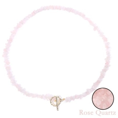 COLAR QUARTZO ROSA