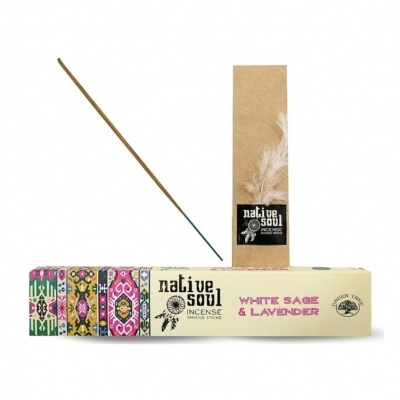INCENSO TRIBAL SOUL WHITE SAGE E LAVANDER