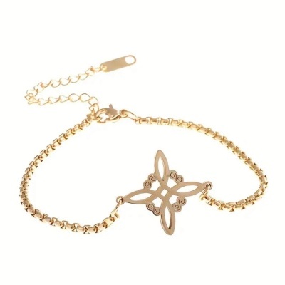 PULSEIRA NÓ DE BRUXA DOURADA