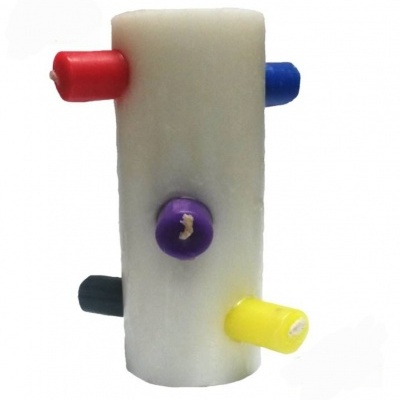 VELÃO 7 MECHAS BRANCA - DESCARREGO COMPLETO