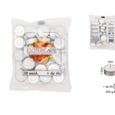 VELAS BRANCAS - 30 UNI