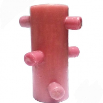 VELÃO 7 MECHAS ROSA - AMOR