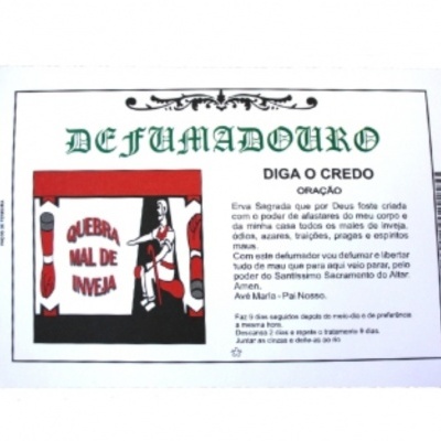 DEFUMADOURO QUEBRA MAL DE INVEJA